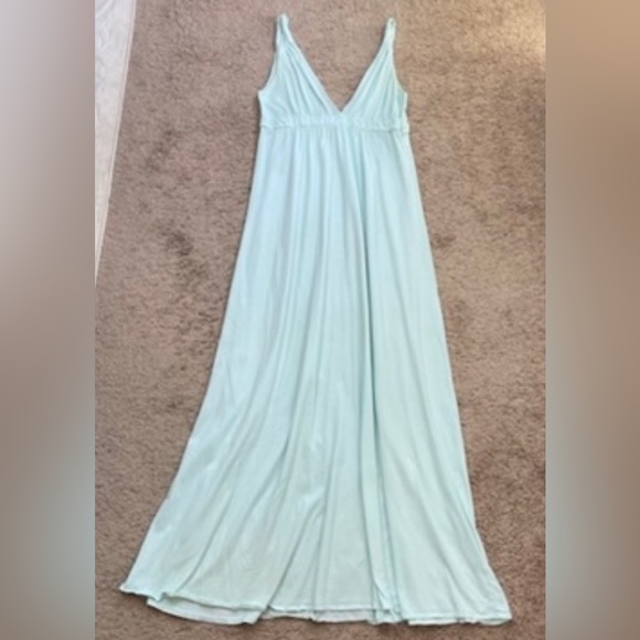 Gypsy 05 Y2K Made in Hollywood Green Sleeveless Goddess Maxi Dress in Size Large - Picture 8 of 16